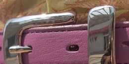 サル（フープ）付きバックル　ツヤありシルバー