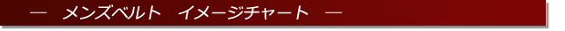 メンズベルトイメージチャート