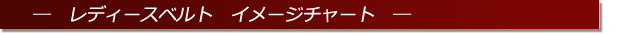 レディースベルトイメージチャート