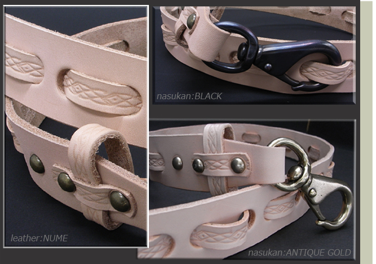 革ベルト・ファッションベルト 1枚革オイルレザーの編みこみ&大おきなナスカンのユニセックスモデル ヌメ革 革ベルト・ファッションベルト 1枚革オイルレザーの編みこみ&大おきなナスカンのユニセックスモデル ヌメ革